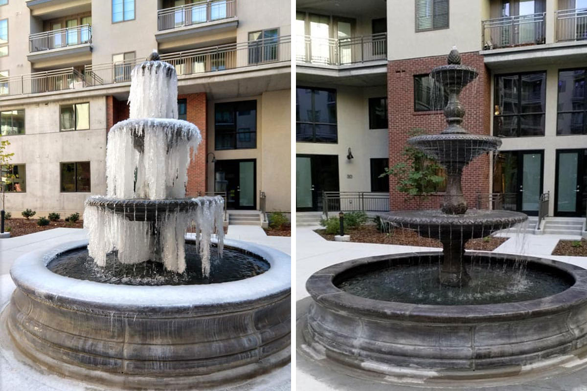 Water Fountain Before And After   Water Fountain Before And After 